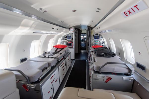 Challenger air ambulance medical flight