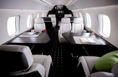 Ultra long range jet interior cabin